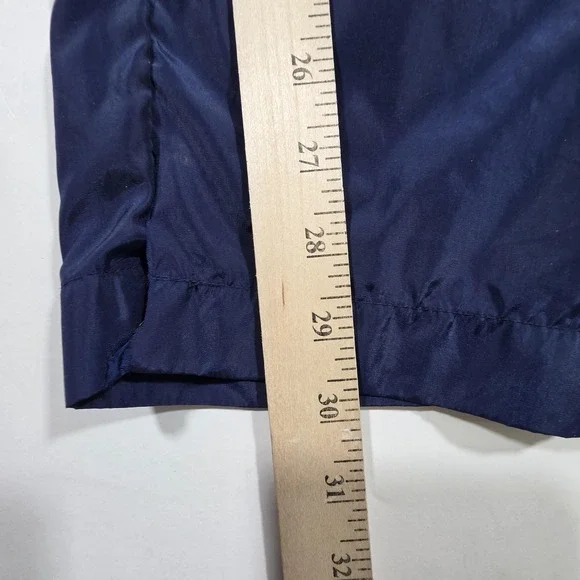 Vintage Nike Pants Mens L Blue Track Elastic Waist Drawstring Warm Up Athletic - Picture 11 of 11